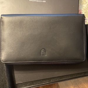 PORSCHE leather travel wallet